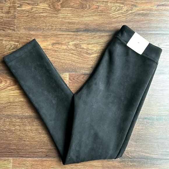 NEW Calvin Klein Suede Black Pants | Suede Pants | Suede Black Pants | Calvin - Picture 1 of 12
